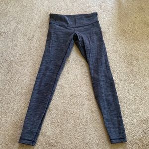Lululemon size 6 black heathered leggings